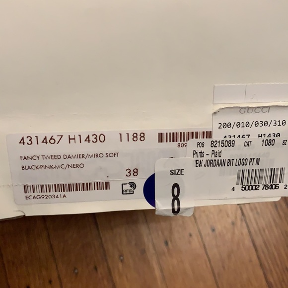 Gucci Jordaan Loafers Tweed Plaid - Picture 6 of 6